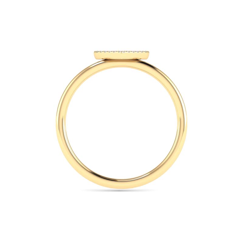 Diamond Heart Ring in 14K Yellow Gold &#40;1/8 ct. tw.&#41; – Image 2 of 5