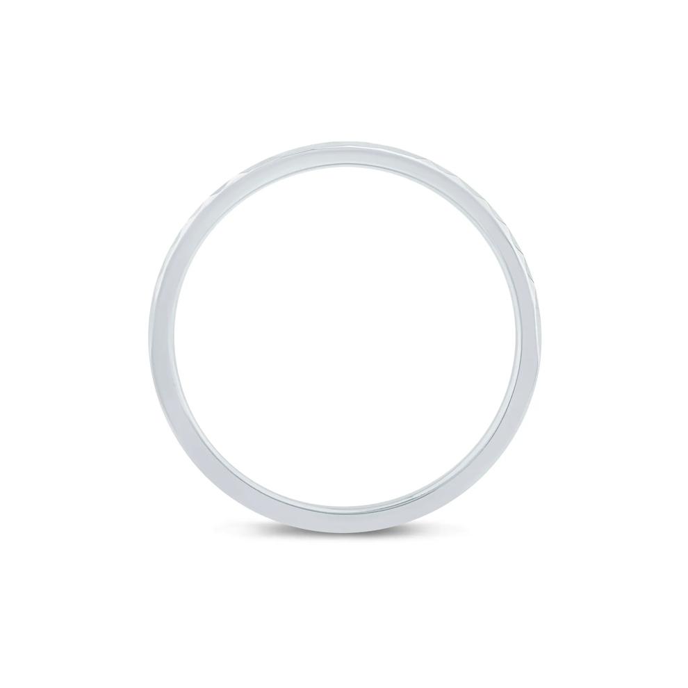 Hammered Stack Band in 10K White Gold – Image 2 of 3