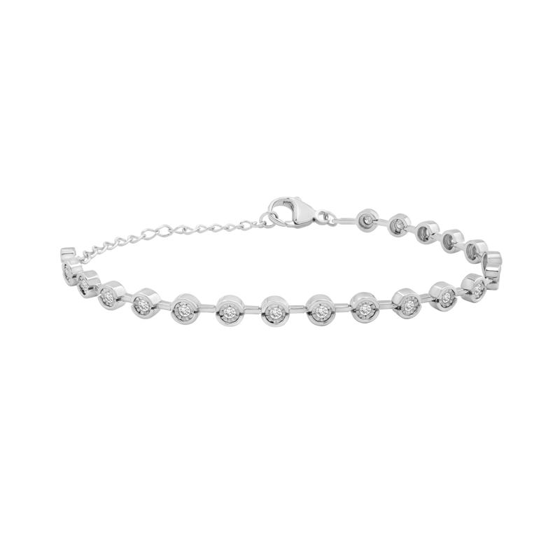 Diamond Bracelet in Sterling Silver &#40;1/2 ct. tw.&#41; – Image 1 of 1