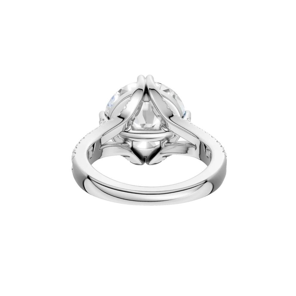 Serenity Lab Grown Diamond Engagement Ring in Platinum (4 1/2 ct. tw.) – Image 5 of 5