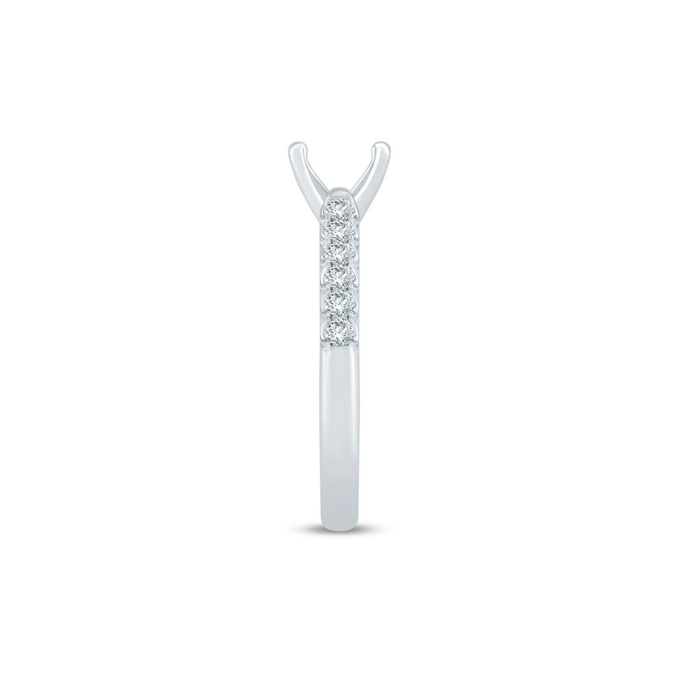 Lab Grown Diamond Semi-Mount Ring in 14K White Gold (1/2 ct. tw.) – Image 6 of 6