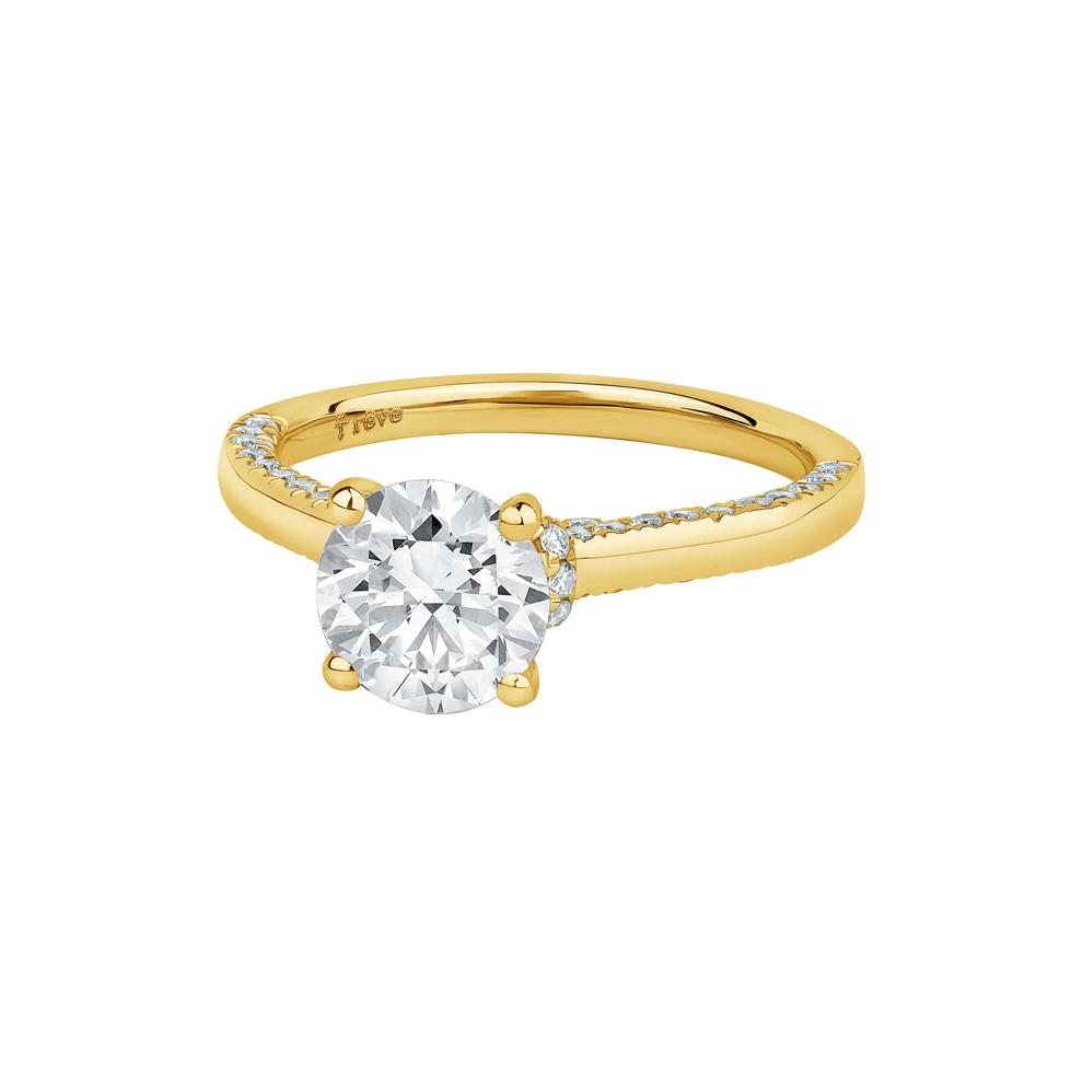 Abigail Lab Grown Diamond Engagement Ring in 14K Yellow Gold (2 ct. tw.) – Image 4 of 5