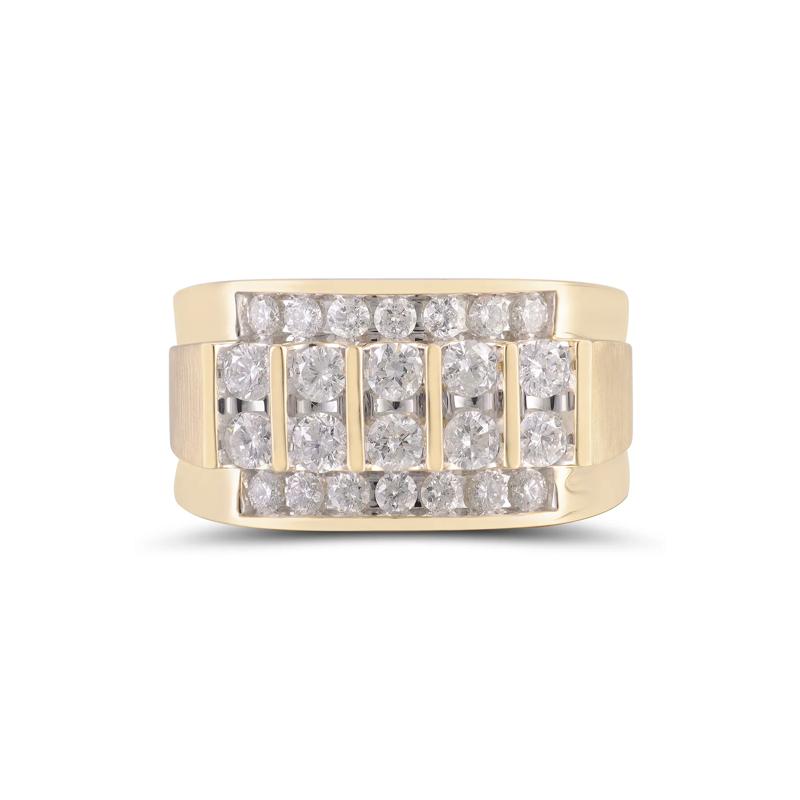 Men&#39;s 1 1/2 ct. tw. Diamond Band in 10K Yellow Gold – Image 1 of 1