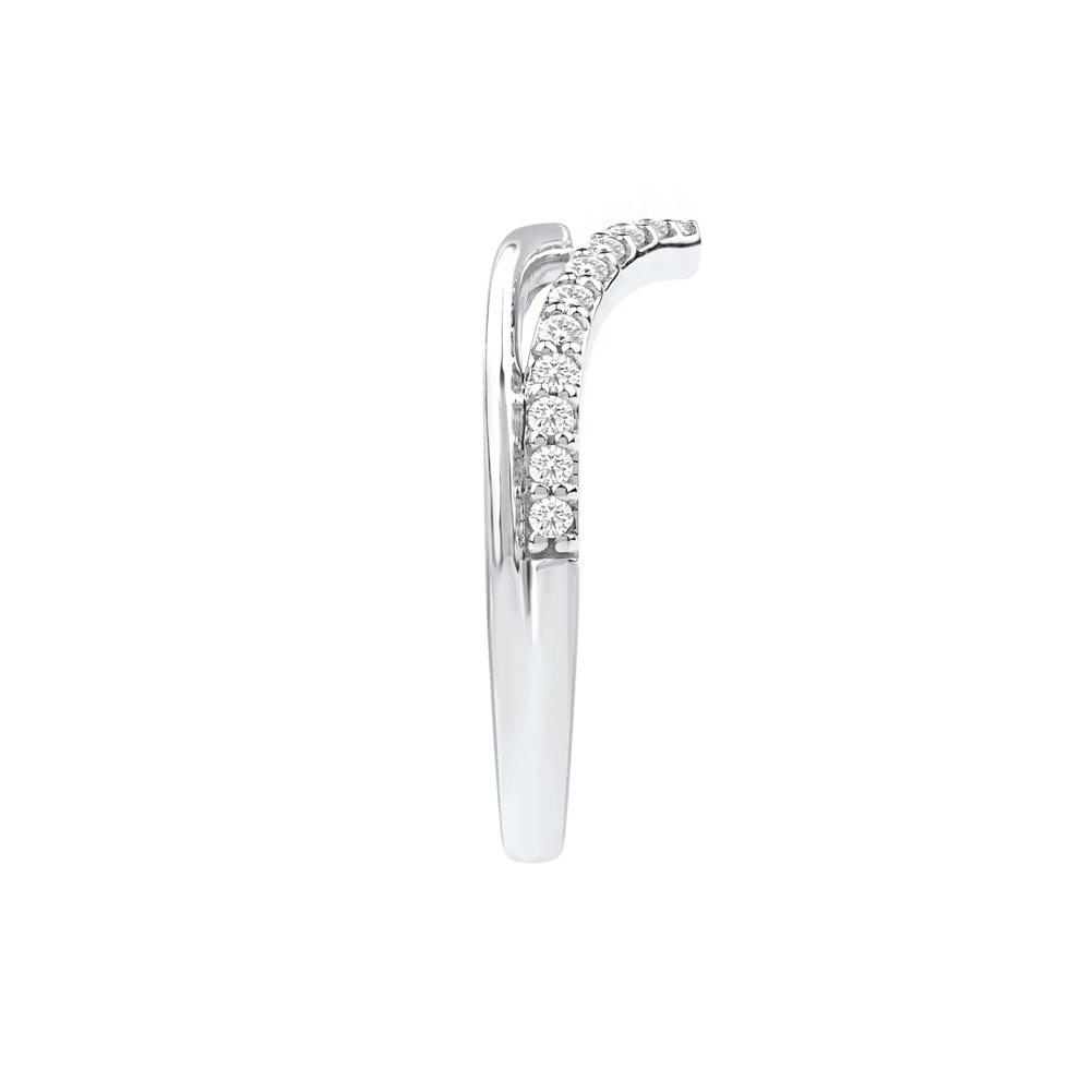 Archer Lab Grown Diamond Chevron Band in 14K White Gold (1/4 ct. tw.) – Image 3 of 5