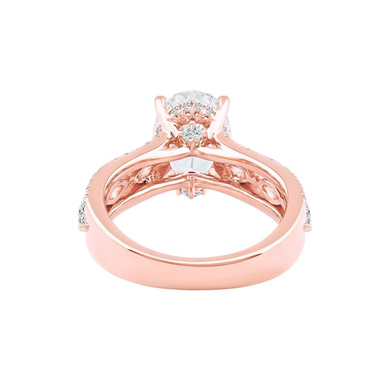 Layla Lab Grown Diamond Engagement Ring in 18K Rose Gold &#40;4 ct. tw.&#41; – Image 4 of 5