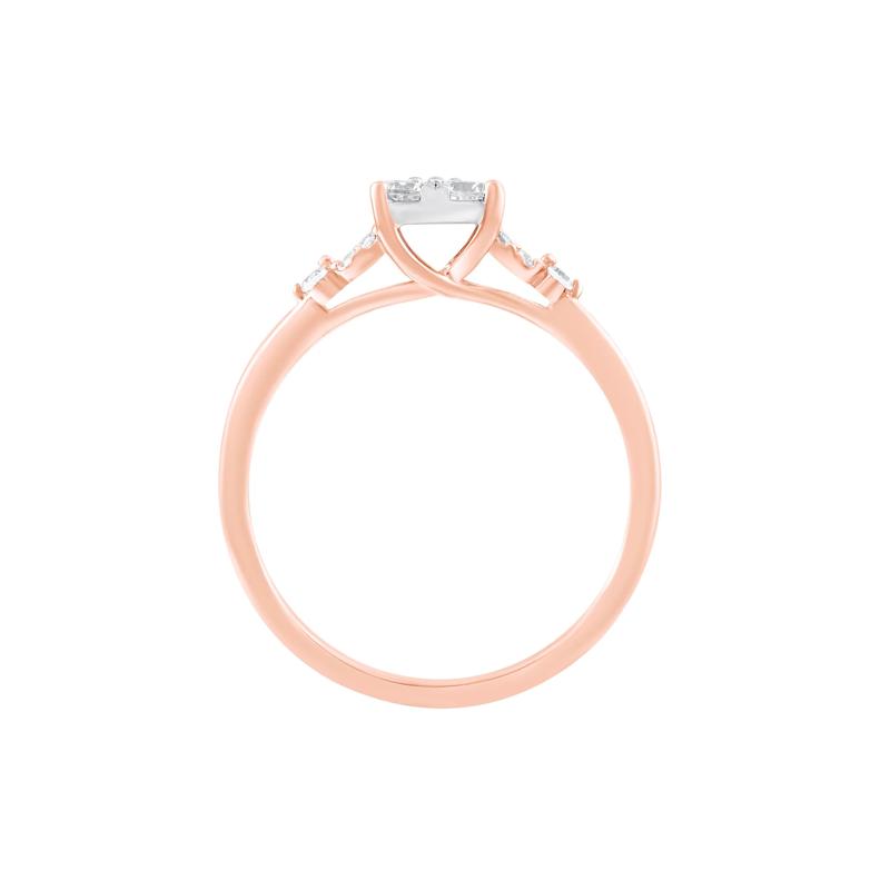 Diamond Promise Ring in 10K Rose Gold &#40;1/3 ct. tw.&#41; – Image 2 of 3