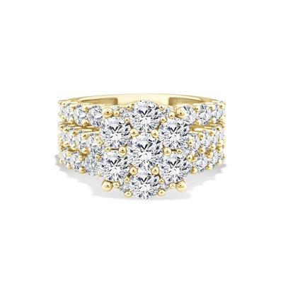 Lab Grown Diamond Round Composite Engagement Set in 10K Yellow Gold (5 ct. tw.)