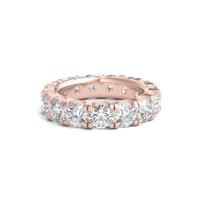 Lab Grown Round Diamond Eternity Band in 14K Rose Gold &#40;6 ct. tw.&#41; – Image 1 of 3