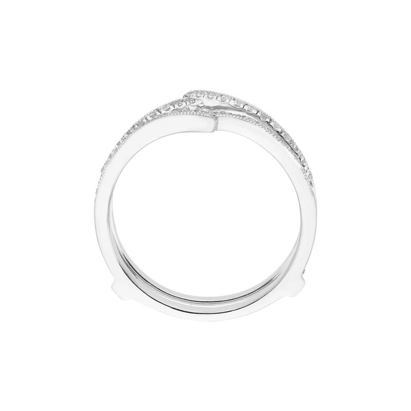 Diamond Contour Ring Enhancer in 14K White Gold &#40;1/3 ct. tw.&#41; – Image 2 of 3