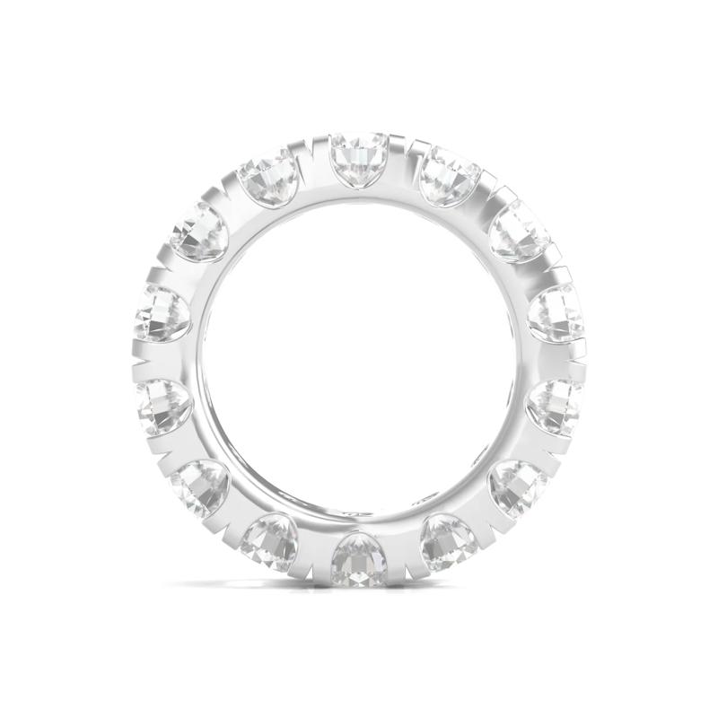 Round-Cut Diamond Eternity Band in Platinum &#40;7 ct. tw.&#41; – Image 2 of 3