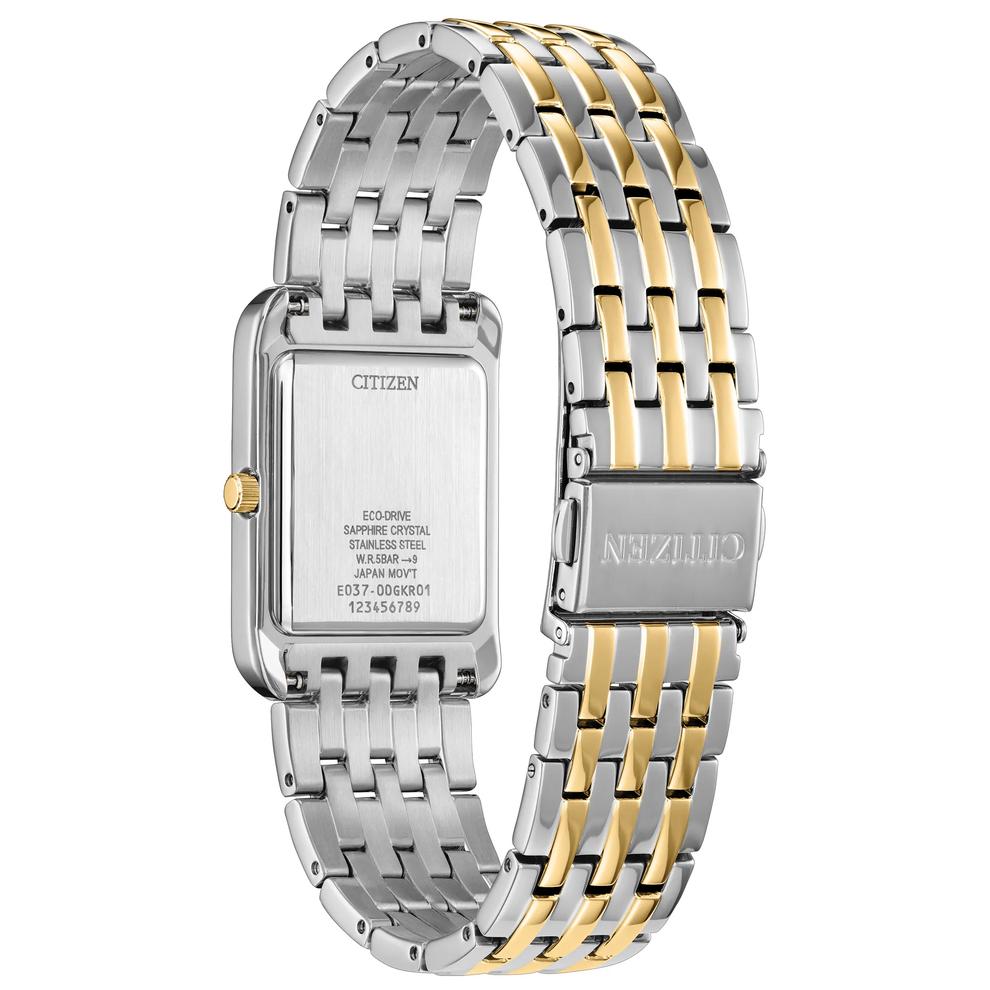 Men's Dress Classic Square Watch in Two-Tone Stainless Steel – Image 3 of 3