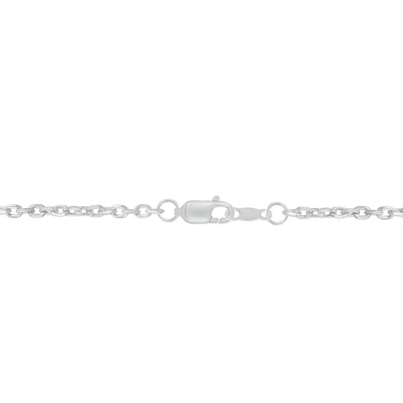 Black and White Diamond Linked Circle Pendant in Sterling Silver &#40;1/4 ct. tw.&#41; – Image 3 of 3