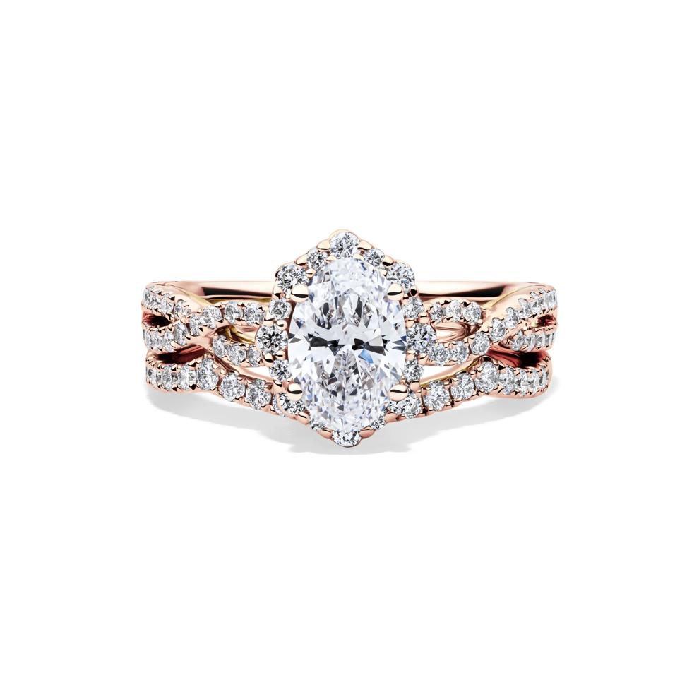Whitney Lab Grown Diamond Bridal Set in 14K Rose Gold (1 3/4 ct. tw.) – Image 1 of 6