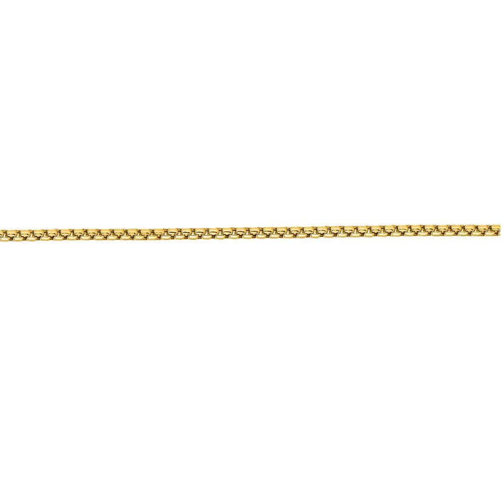 Box Chain in 10K Yellow Gold, 24" – Image 2 of 3