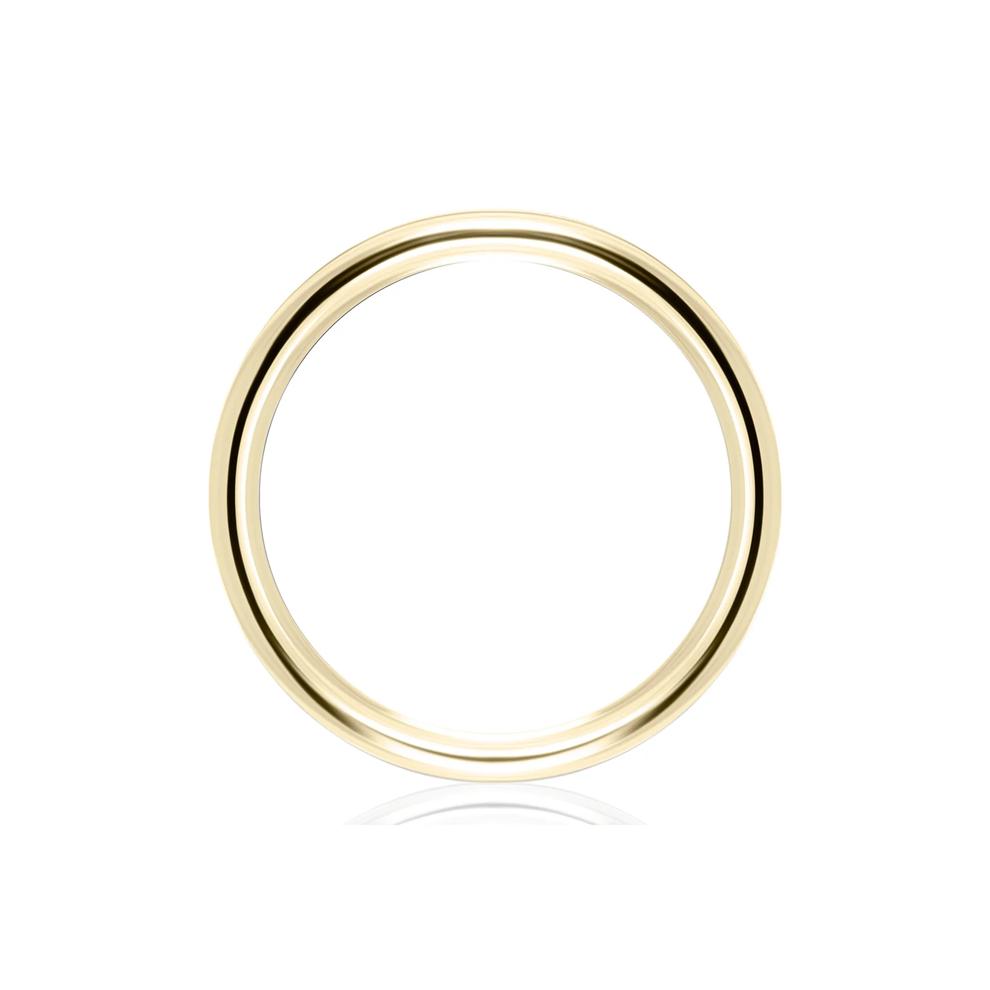 Flat Plain Wedding Band in 14K Yellow Gold, 6MM – Image 2 of 3