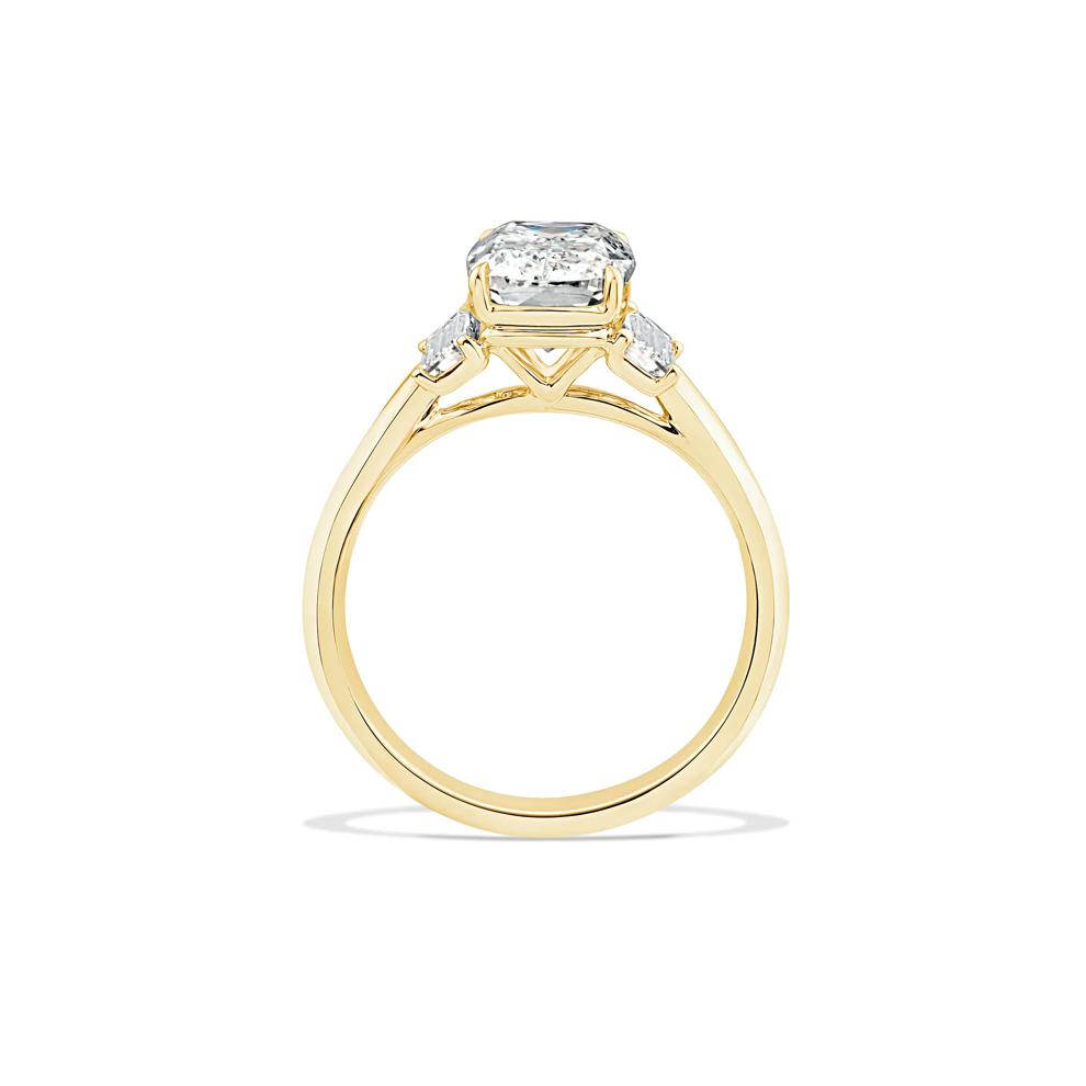 Lab Grown Diamond Special-Cut Cushion Engagement Ring in 14K Yellow Gold (3 5/8 ct. tw.) – Image 2 of 4