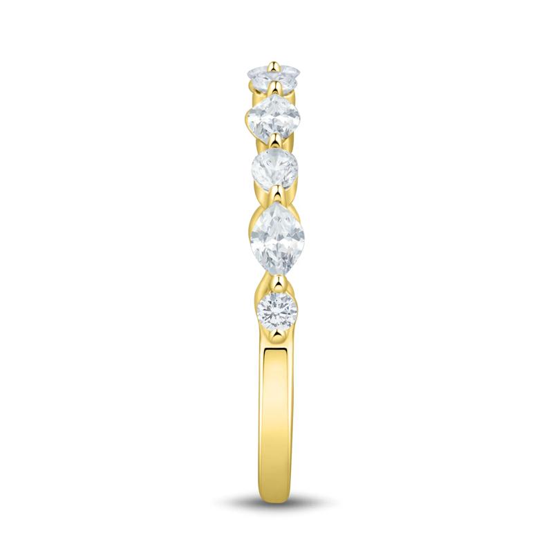 Lab Grown Diamond Wedding Band in 10K Yellow Gold (1/2 ct. tw.) – Image 2 of 2