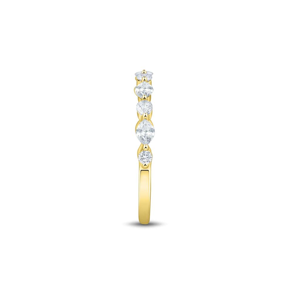 Lab Grown Diamond Wedding Band in 10K Yellow Gold (1/2 ct. tw.) – Image 2 of 3