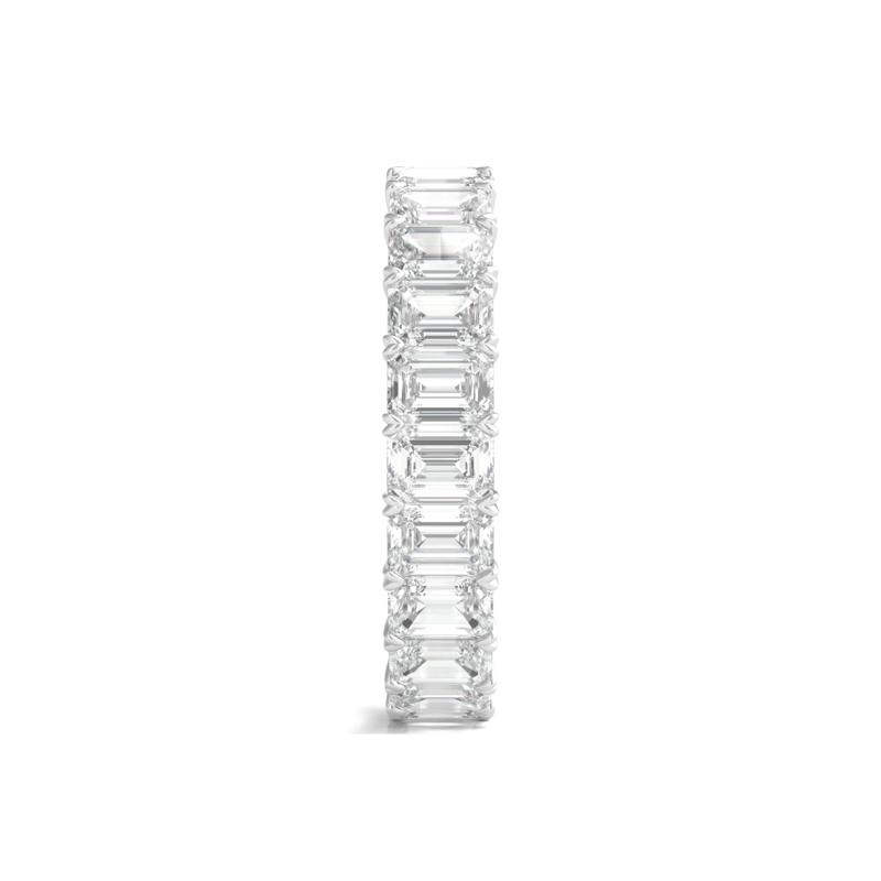 Lab Grown Emerald-Cut Diamond Eternity Band in Platinum &#40;4 ct. tw.&#41;  – Image 3 of 3