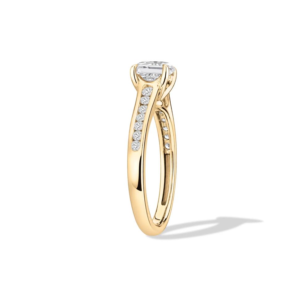 Diamond Round Engagement Ring in 14K Yellow Gold (1 1/4 ct. tw.) – Image 3 of 4