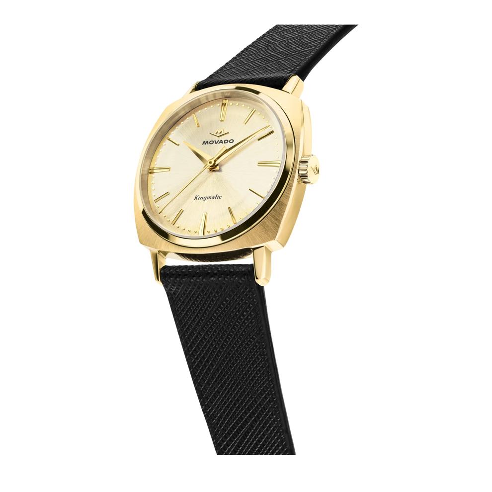 Men's Kingmatic Watch in Black Leather – Image 2 of 3