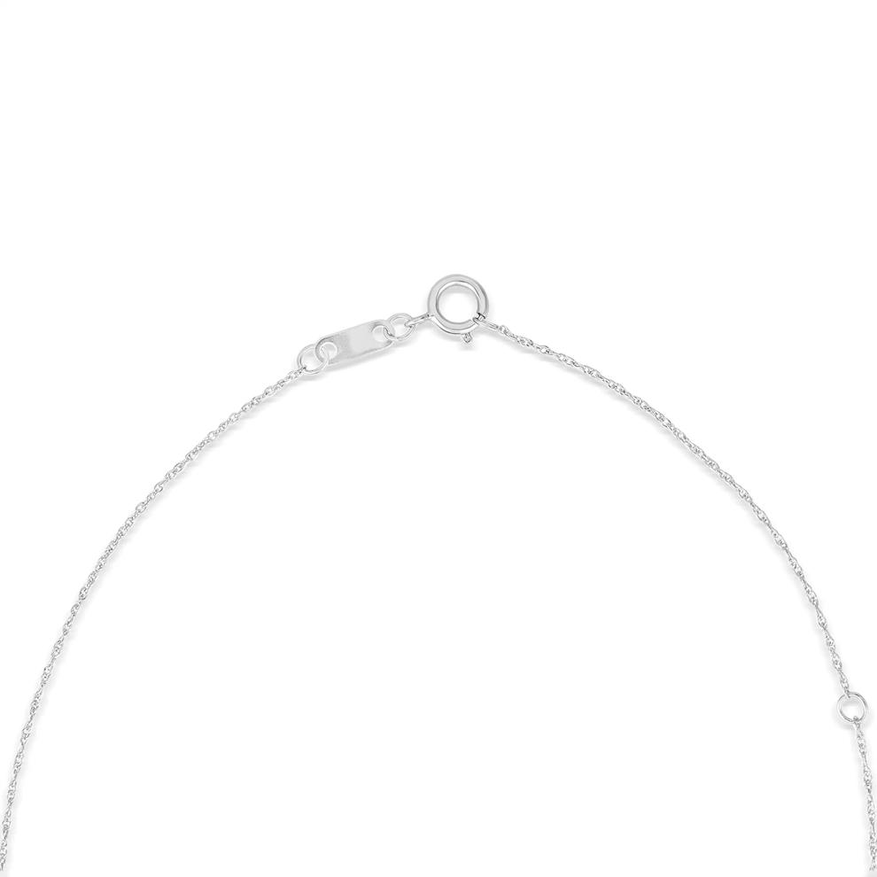 Peridot &amp; Diamond Accent Pendant Necklace in Sterling Silver – Image 2 of 4
