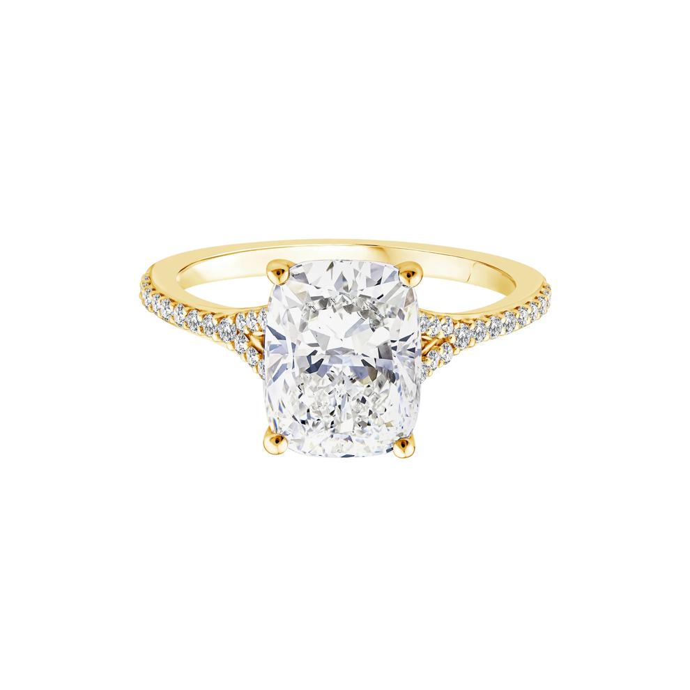 Lab Grown Diamond Engagement Ring in 14K Yellow Gold (3 1/4 ct. tw.) – Image 1 of 3