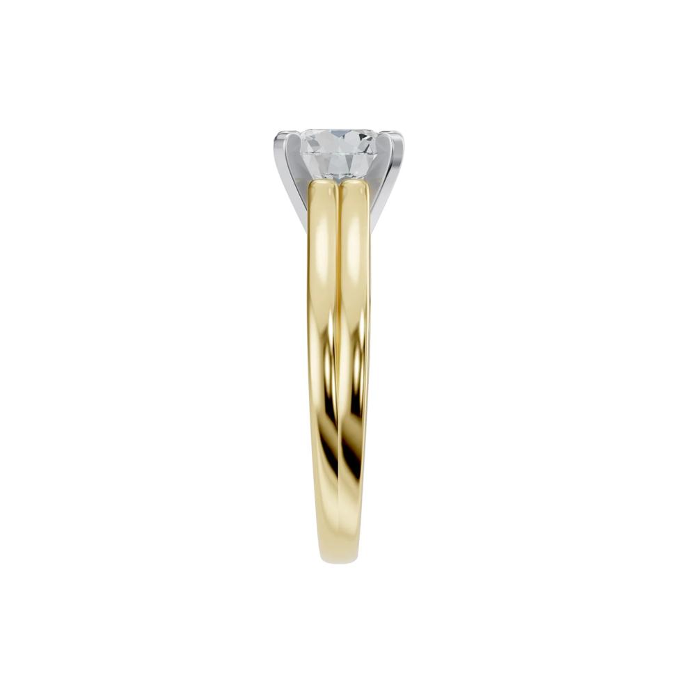 Lab Grown Diamond Semi-Mount in 14K Yellow and White Gold (Setting Only) (1/4 ct. tw.) – Image 5 of 8