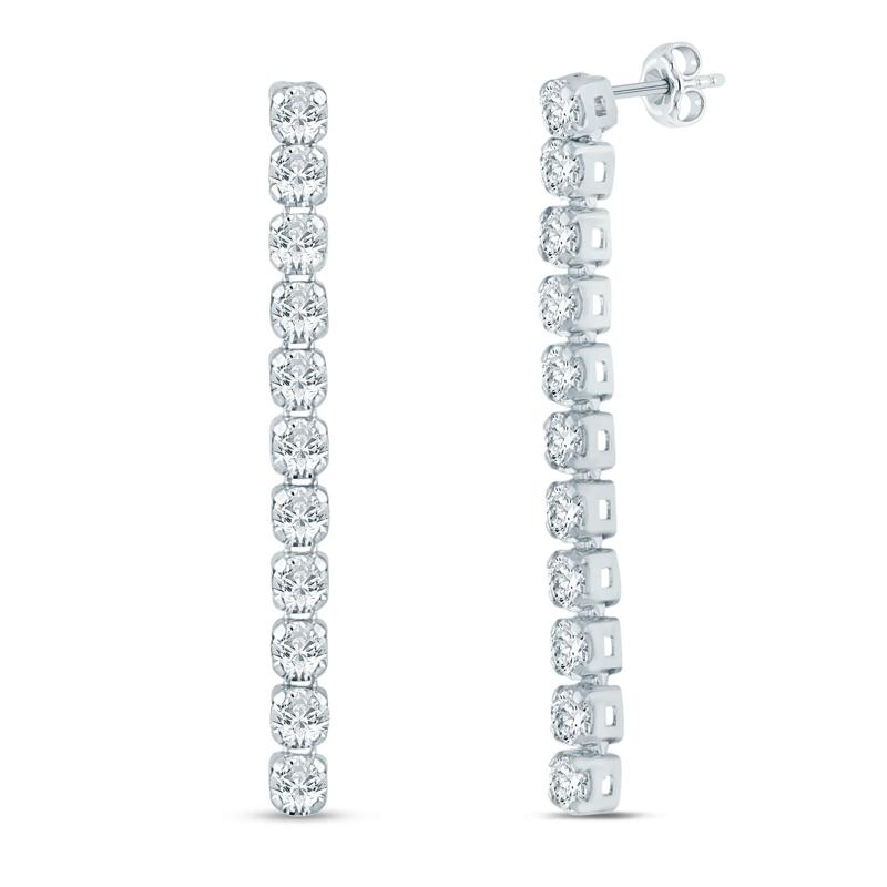 Lab Grown Diamond Drop Earrings in 14K White Gold (1/3 ct. tw.) – Image 1 of 1