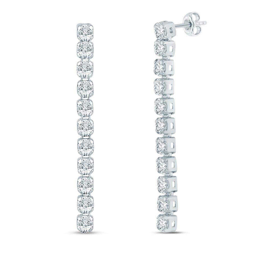 Lab Grown Diamond Drop Earrings in 14K White Gold (1/3 ct. tw.) – Image 1 of 1