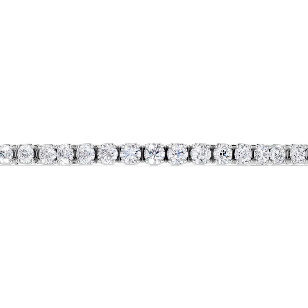 Lab Grown Diamond Tennis Bracelet in 14K White Gold (5 ct. tw.) – Image 2 of 3