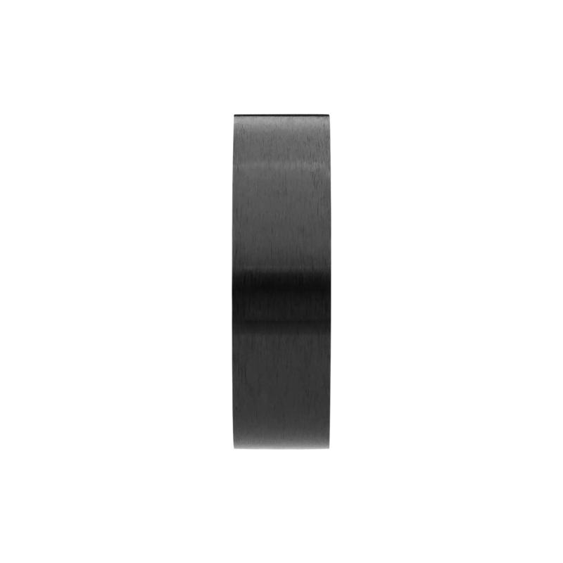 Men&rsquo;s Black Diamond Eternity Band in Zirconium, 7MM – Image 3 of 3