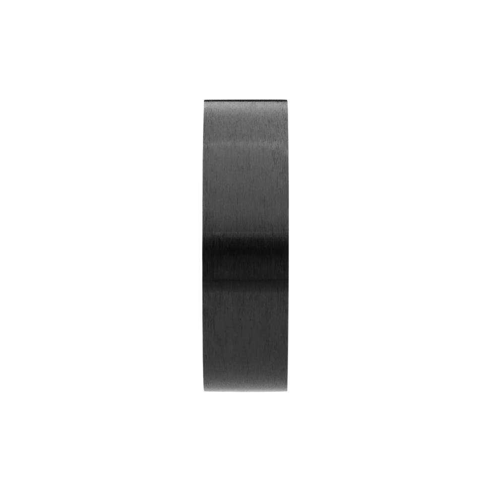 Men&rsquo;s Black Diamond Eternity Band in Zirconium, 7MM – Image 3 of 3