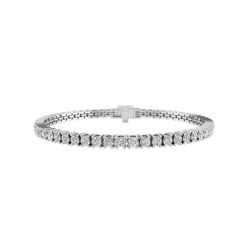 Lab Grown Diamond Line Bracelet in 10K White Gold &#40;6 ct. tw.&#41; – Image 1 of 1