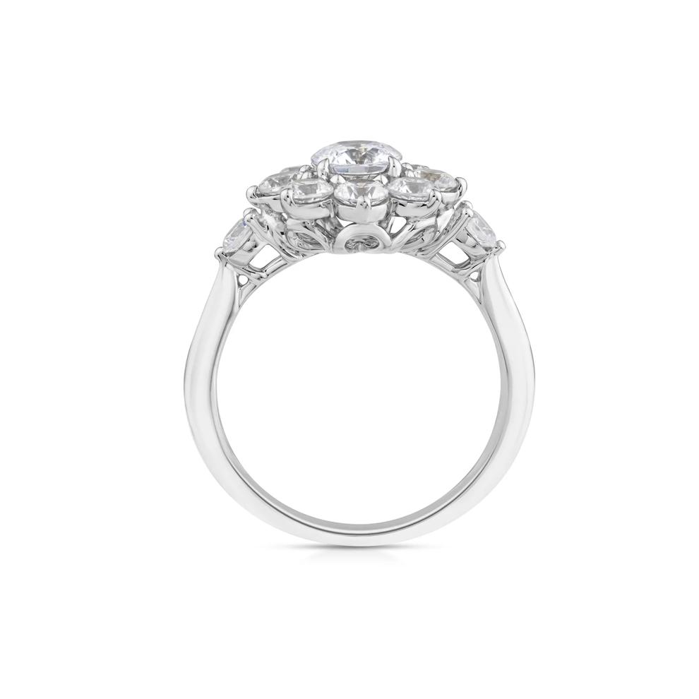 Lab Grown Diamond Starburst Ring in 14K White Gold (2 ct. tw.) – Image 2 of 3