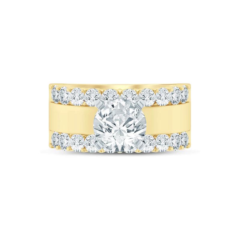 Lab Grown Diamond Semi-Mount Engagement Ring in 14K Yellow Gold &#40;1 1/2 ct. tw.&#41; &#40;Setting Only&#41; – Image 1 of 6