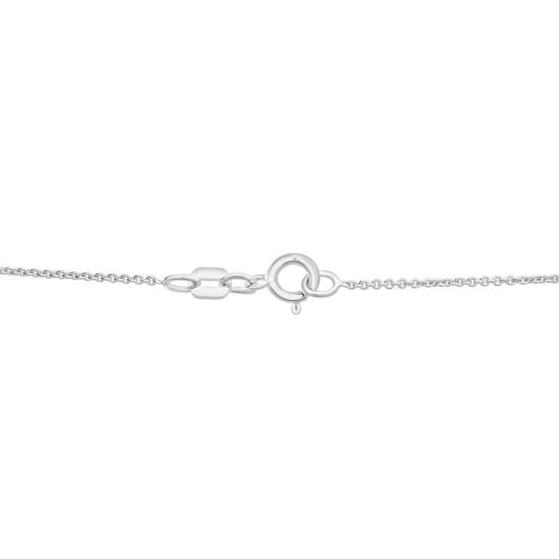 Lab-Created White Sapphire Lariat Necklace in Sterling Sliver – Image 3 of 4