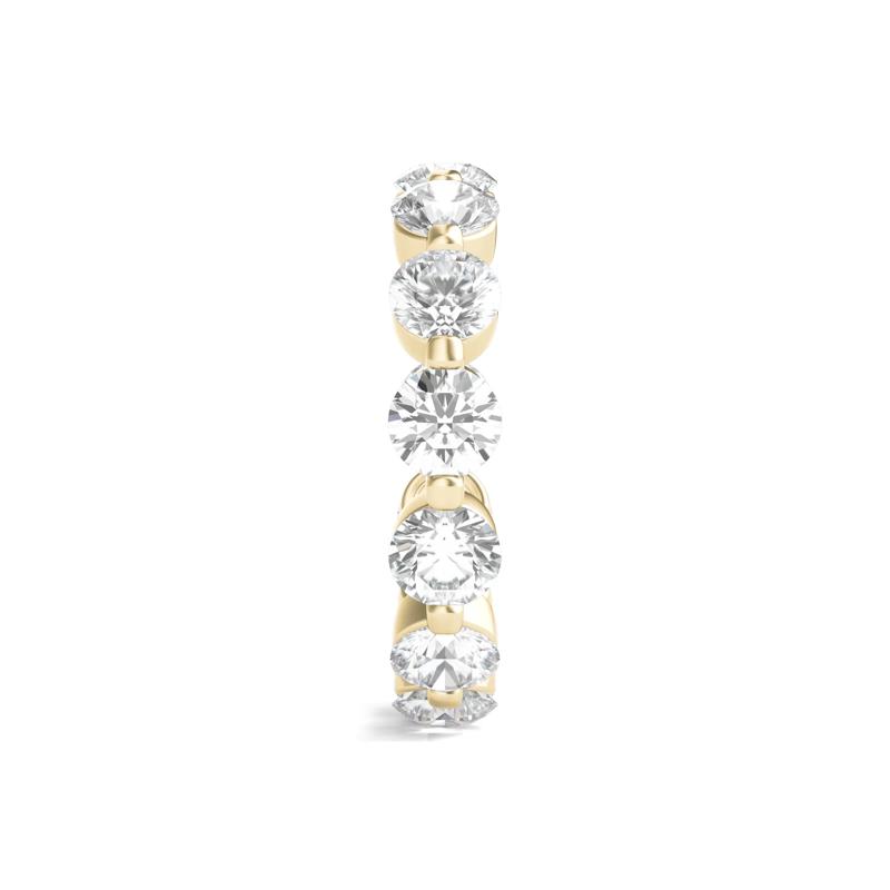 Round Brilliant-Cut Lab Grown Diamond Eternity Band in 14k Yellow Gold &#40;4 ct. tw.&#41; – Image 3 of 3