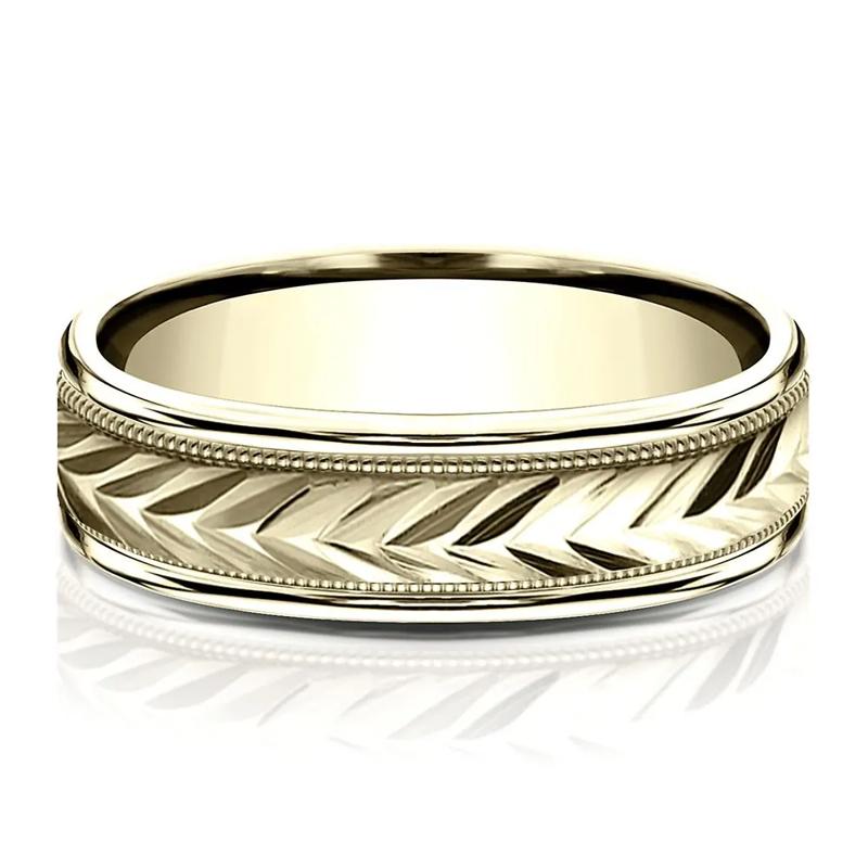 Wedding Band in 10K Yellow Gold, 6MM – Image 1 of 3