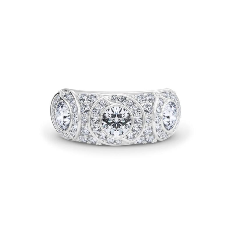 Diamond Milgrain Anniversary Band in 14K White Gold &#40;2 3/4 ct. tw.&#41; – Image 1 of 5
