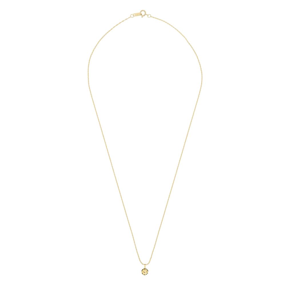 Children's Sacred Heart of Jesus Pendant Necklace in 14K Yellow Gold – Image 3 of 4