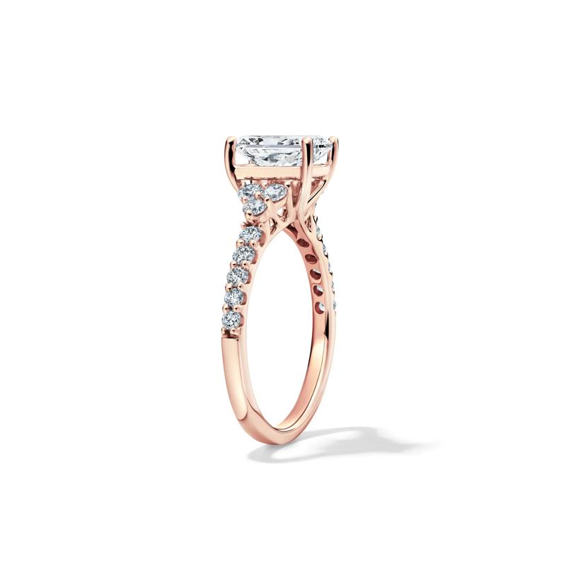 Lab Grown Diamond Radiant-Cut Engagement Ring in 14K Rose Gold &#40;2 ct. tw.&#41; – Image 3 of 3