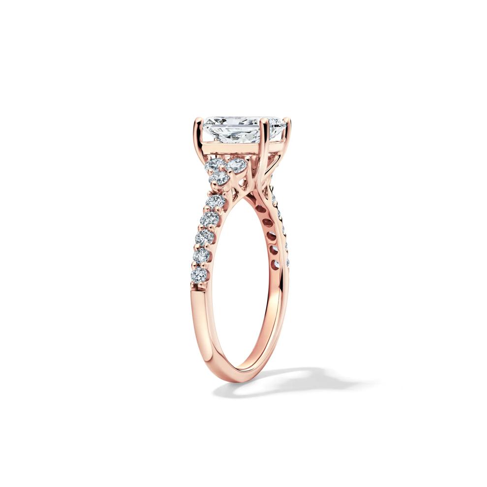 Lab Grown Diamond Radiant-Cut Engagement Ring in 14K Rose Gold (2 ct. tw.) – Image 3 of 4