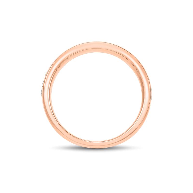 Lab Grown Diamond High-Polish Band in 10K Rose Gold &#40;1/4 ct. tw.&#41; – Image 3 of 3
