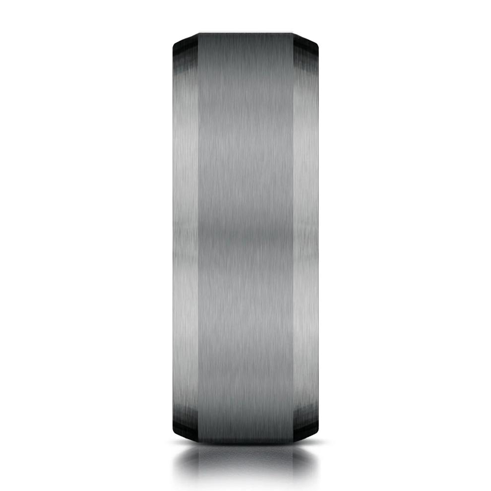 Men's Black Satin Finish Band in Tantalum, 7MM – Image 3 of 3