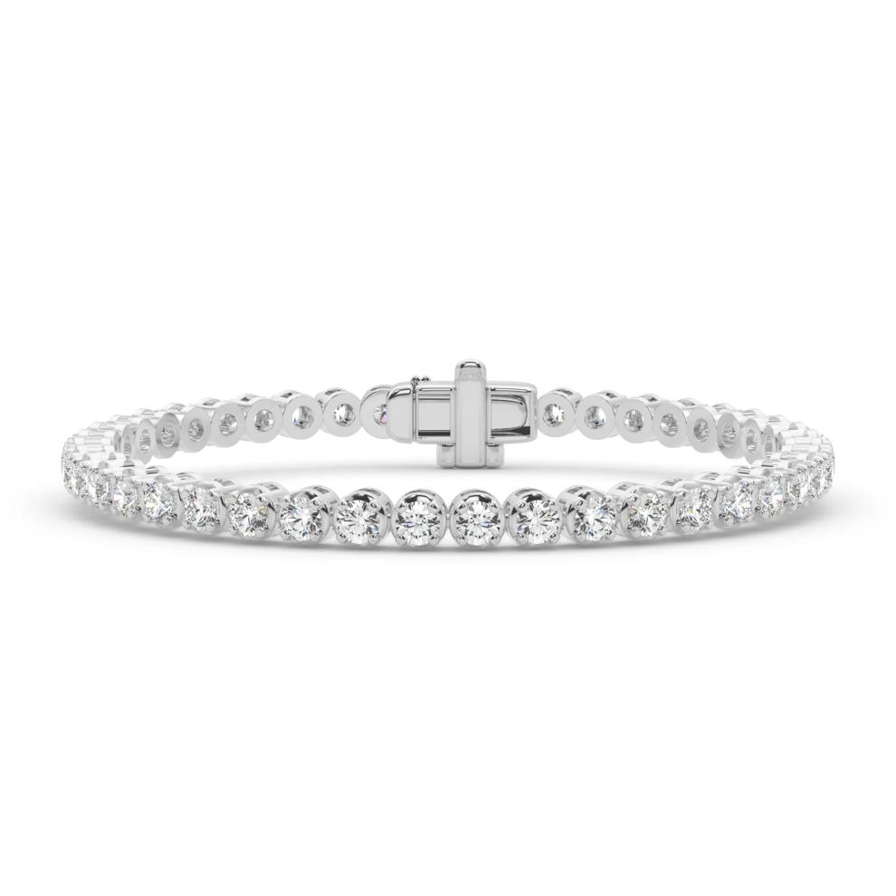 Lab Grown Diamond Tennis Bracelet in 14K White Gold (7 5/8 ct. tw.) – Image 1 of 4