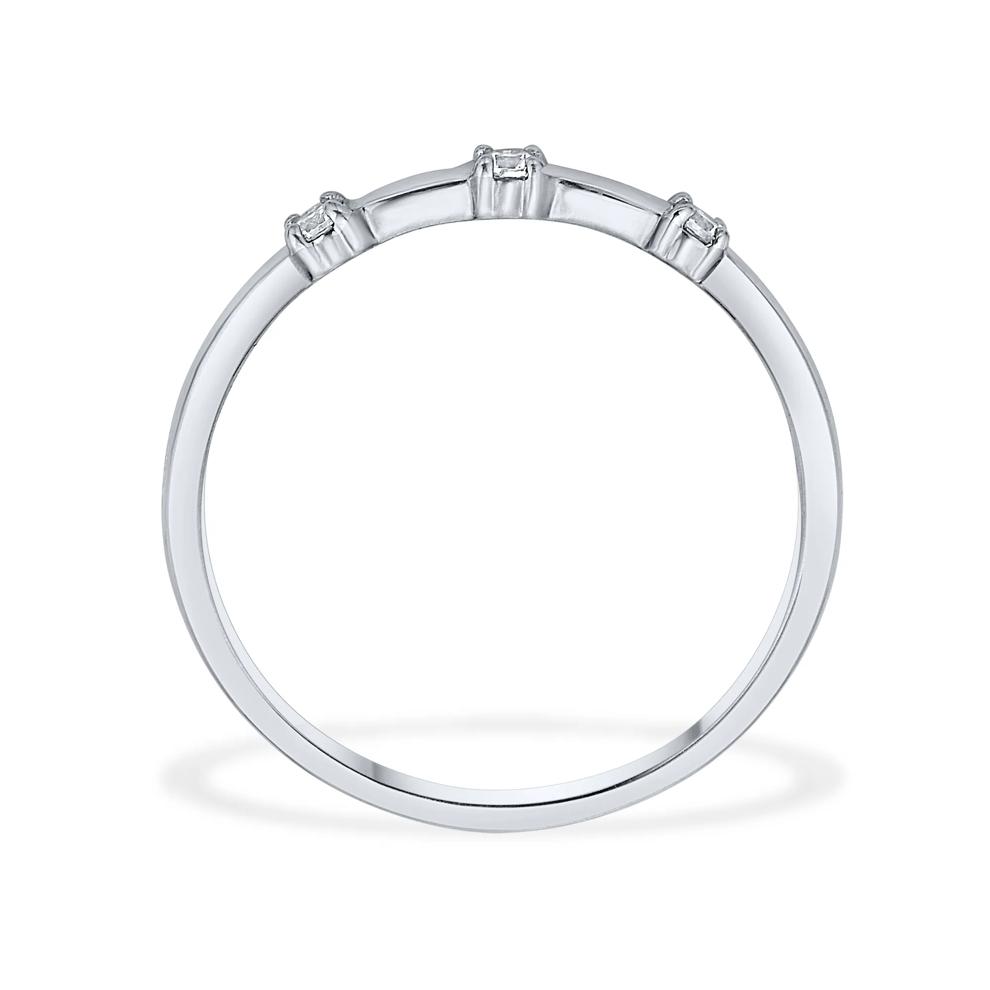 Diamond Accent Three-Stone Stack Band in Sterling Silver – Image 2 of 4