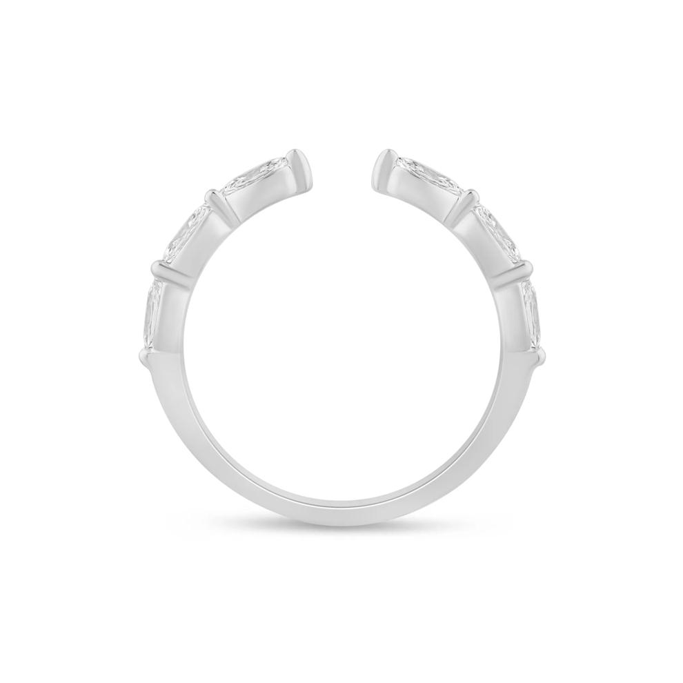 Lab Grown Diamond Open Stack Anniversary Band in 14K White Gold (3/8 ct. tw.) – Image 2 of 3