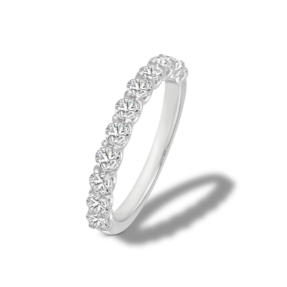 Lab Grown Diamond U-Prong Anniversary Band in 10K White Gold (1 ct. tw.) – Image 4 of 4