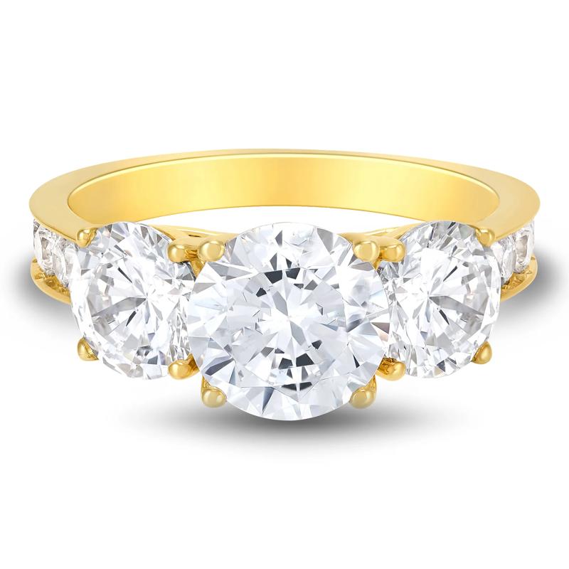Lab Grown Diamond Engagement Ring in 14K Yellow Gold &#40;4 1/2 ct. tw.&#41; – Image 1 of 3